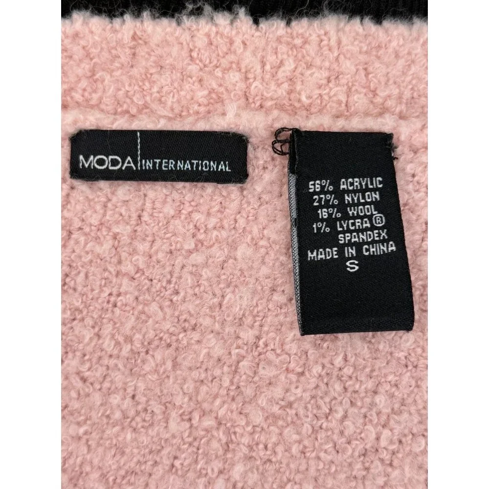 VTG Victoria’s Secret Blush Pink Textured V-Neck Sweater S | Coquette Balletcore - Picture 12 of 12